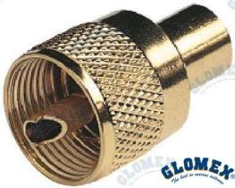 TD4 GLORA132GOLD - CONECTOR PL259 MACHO GOLD PARA RG58