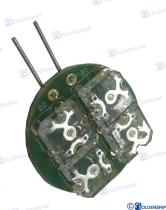 TD4 GS10265 - BOMBILLA 90O 4 LEDS ROJO 12V.