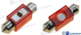 TD4 GS10268 - BOMBILLA PLATON 30X10MM ROJO