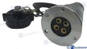TD4 GS11022 - ENCHUFE ESTANCO 3 AMP. 4 POLOS