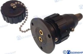 TD4 GS11030 - ENCHUFE NYLON  3 AMP. 2 POLOS