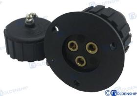 TD4 GS11031 - ENCHUFE NYLON  3 AMP. 3 POLOS