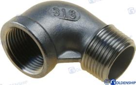 TD4 GS30552 - CODO 90O M-H  INOX   3/4