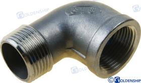TD4 GS30553 - CODO 90O M-H  INOX    1"