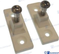 TD4 GS72239 - SOPORTE LATERAL NYLON BLANCO (PACK 2)