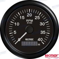 TD4 RECKY07204 - CUENTAVUELTAS 1.0/10.0 - 0/4000 RPM NEGR